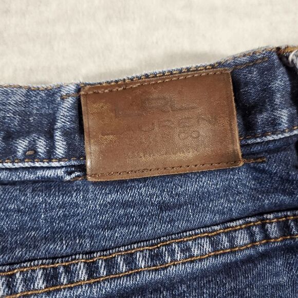 Lauren Ralph Lauren Jeans Womens 14 Blue Denim Flat Front Regular Fit Bootcut - Picture 4 of 11